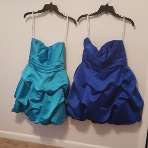 2 × DB bubble hem cocktail dresses